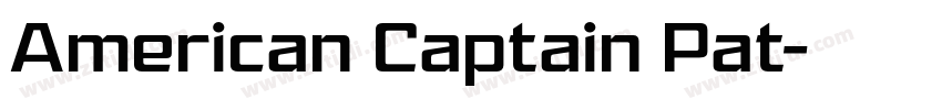 American Captain Pat字体转换